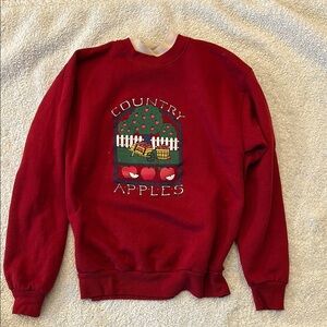 Country Apples Red Sweater